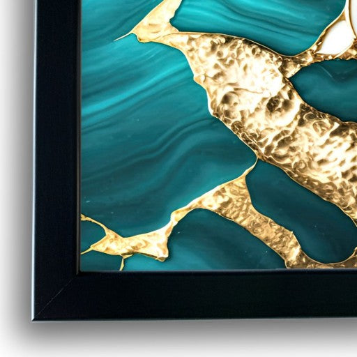 3 paveikslai "Azure Marble"
