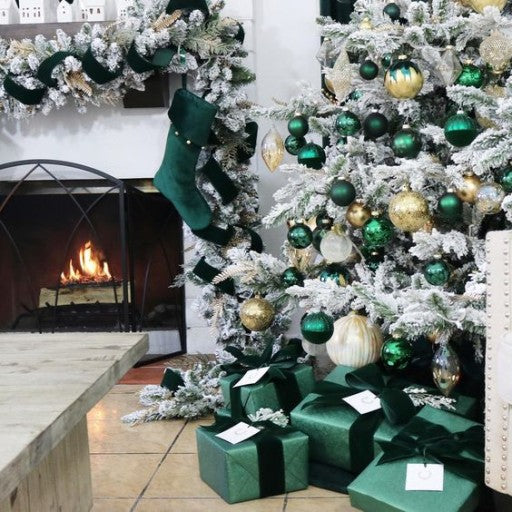 Kalėdinių žaisliukų rinkinys "green" 36vnt
