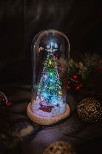KALĖDŲ EGLĖ STIKLE| LED KALĖDŲ DOVANA
