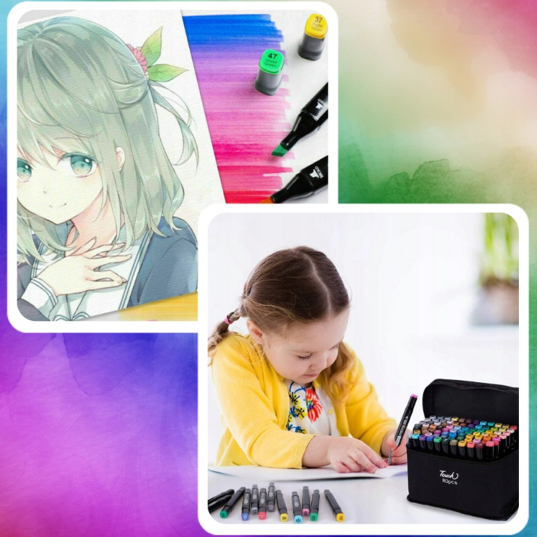 TOUCH+PRO dvipusiai flomasteriai