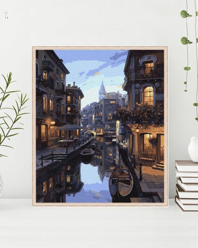 Tapymas skaičiais "Naktinė Venecija" | 40x50 cm