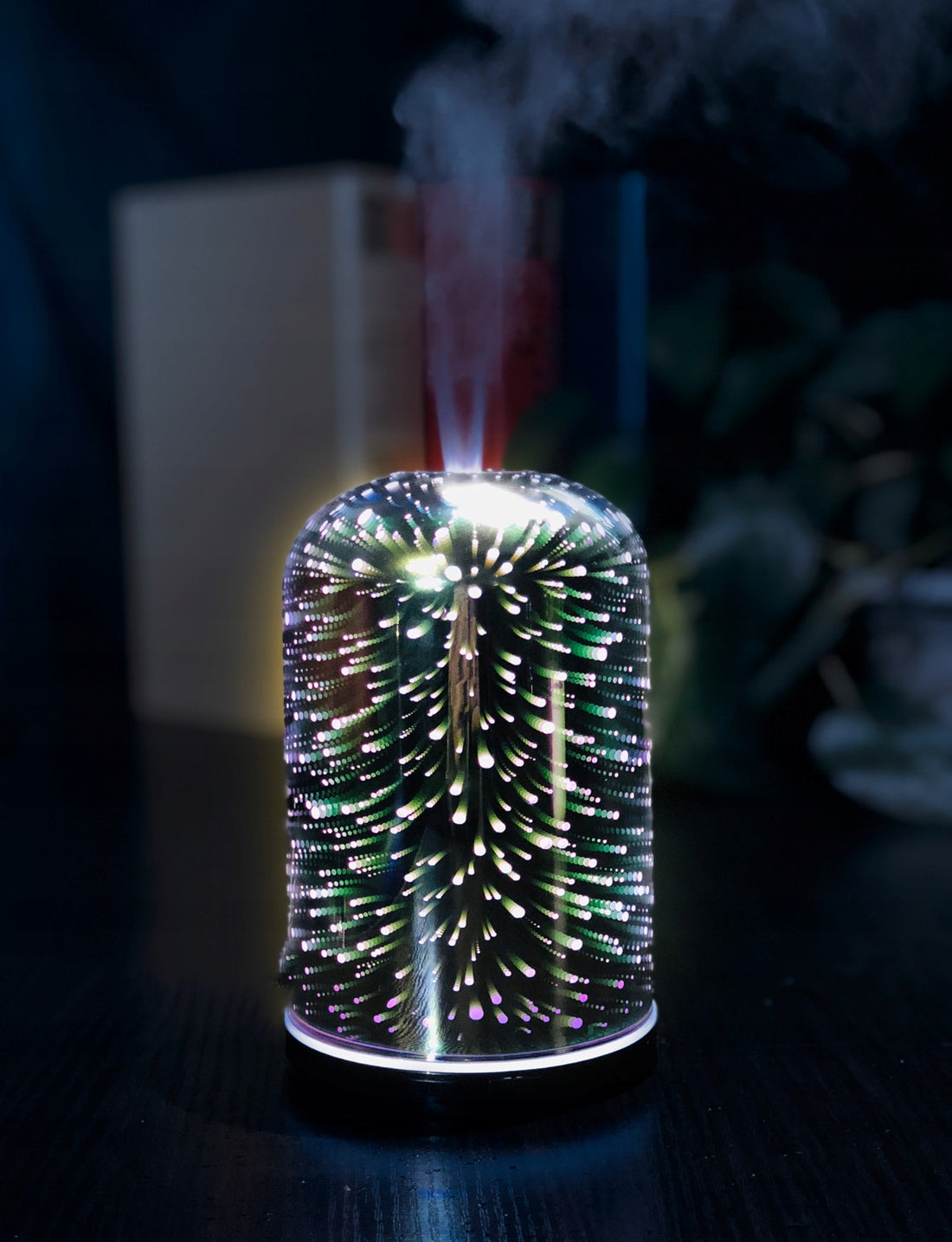 ULTRAGARSINIS AROMATŲ DIFUZORIUS – ORO DRĖKINTUVAS (120 ML, LED APŠVIETIMAS)