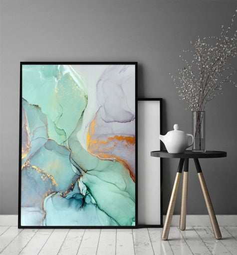 Paveikslas "Green Marble" rėmelyje 33x43