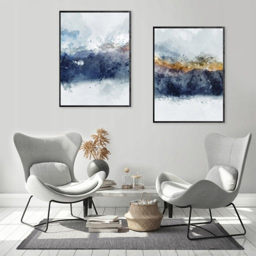 Paveikslas "mountains" rėmelyje, 53x75