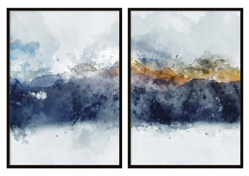 Paveikslas "mountains" rėmelyje, 53x75