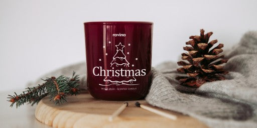 Sojų kvapioji žvakė stiklinėje "Christmas"