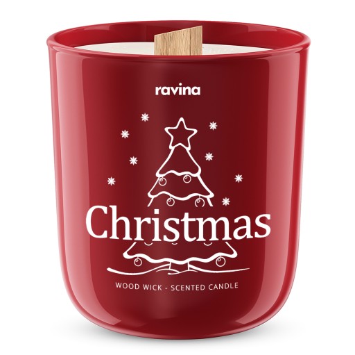Sojų kvapioji žvakė stiklinėje "Christmas"
