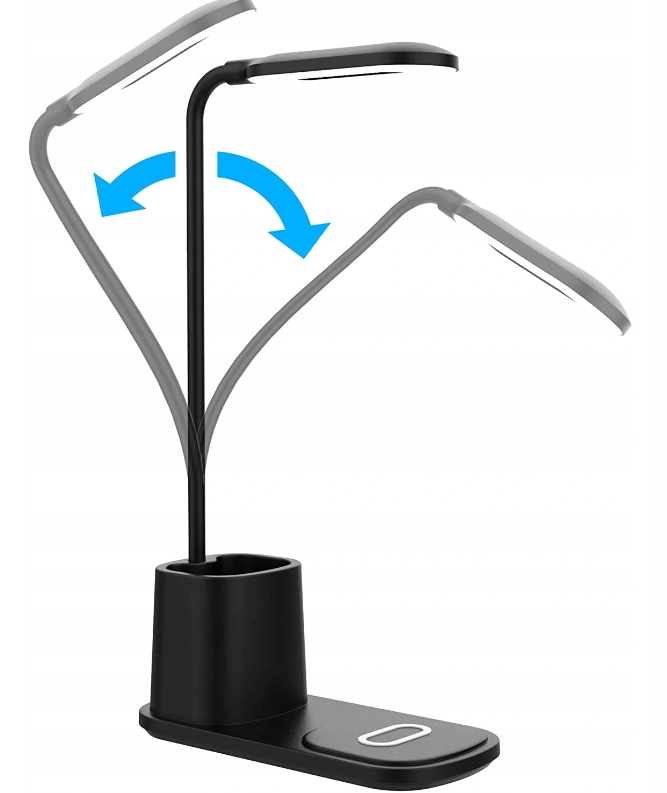 LED stalinė lempa su belaidžiu įkrovikliu