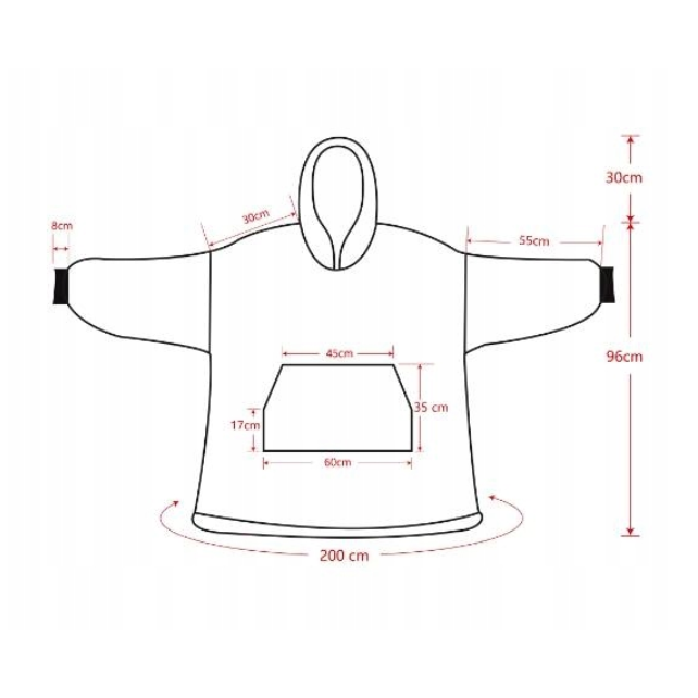 Pledas - megztinis | purpurinis | 126cm