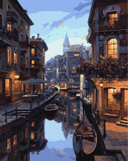 Tapymas skaičiais "Naktinė Venecija" | 40x50 cm