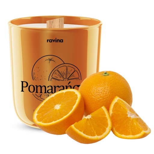 Apelsinų kvapo sojų žvakė "Apelsinas"
