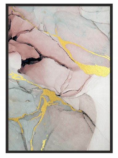 Marmurinis paveikslas "ROSE" su rėmeliu, 73x53