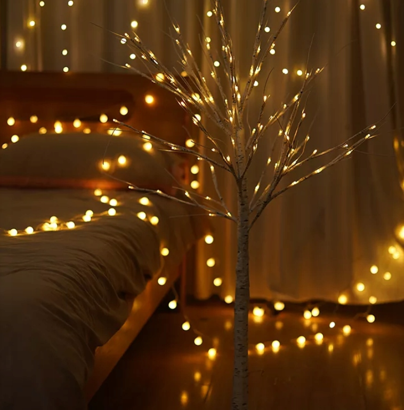 Kalėdinė dekoracija  beržo eglutė LED | 120cm